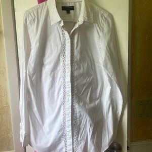 Banana Republic mid laced blouse